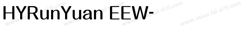 HYRunYuan EEW字体转换